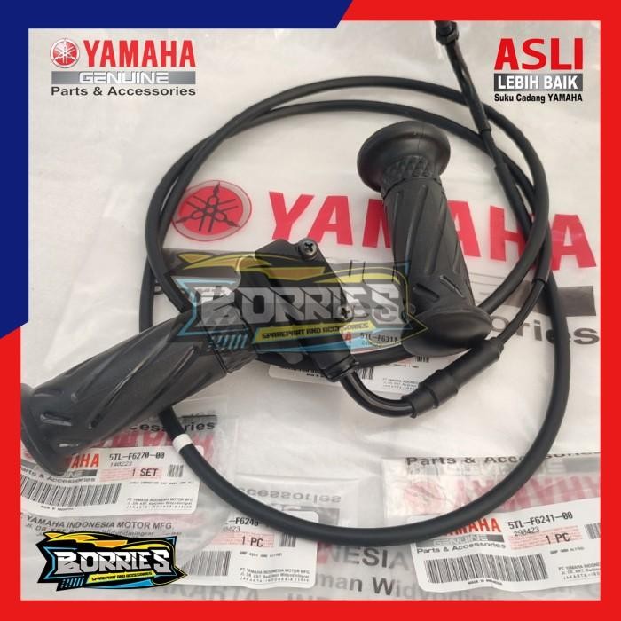 KABEL GAS SET HANDGRIP PIPA GAS MIO SPORTY SMILE ORIGINAL TERLARIS