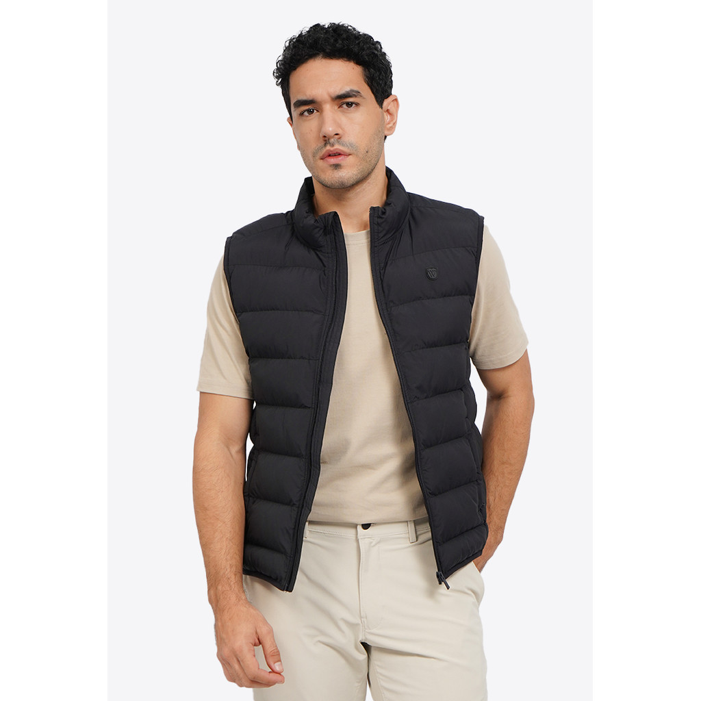 WOOD Water Repellent Quilted Vest 2-VSIOTD225I023 Black