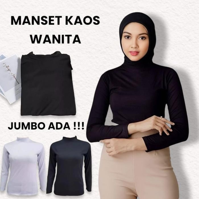 Pilihan- Manset Kaos Lengan Panjang Bahan Jersey Zoya