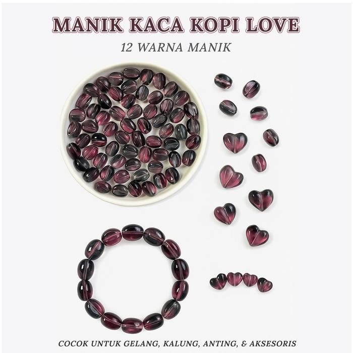 

New NOTA LIVE Manik-Manik Kaca Premium Handmade DIY Gelang Kristal Buatan Tangan DIY Kualitas Tinggi