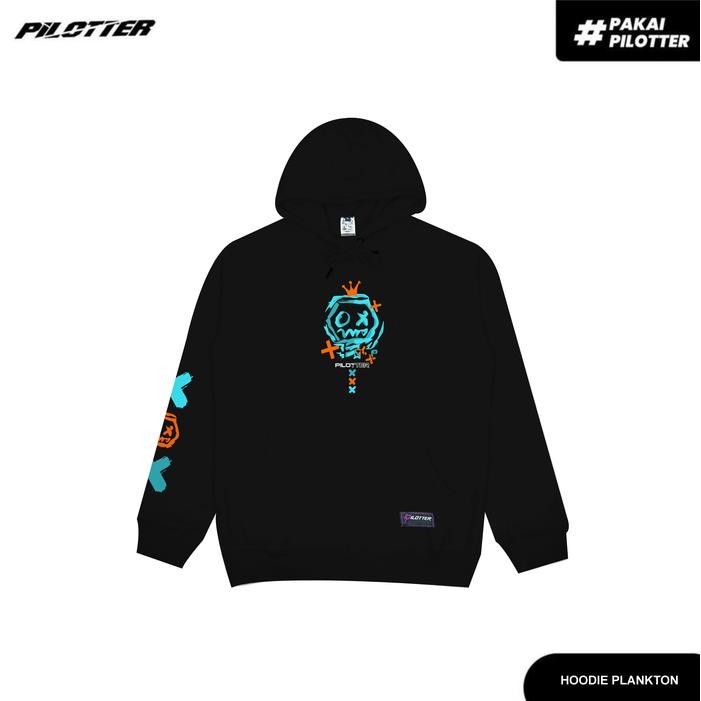HOODIE PILOTTER KING PLANKTON HITAM ORIGINAL