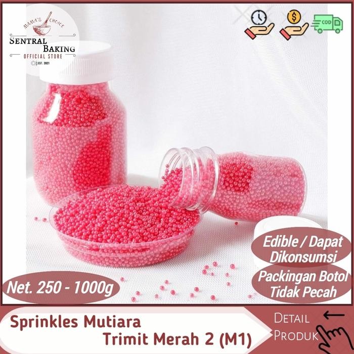 

Stok Baru Sprinkle Kue Mutiara Trimit Merah 2 (M1)/ Springkel Springkle Hias Kue