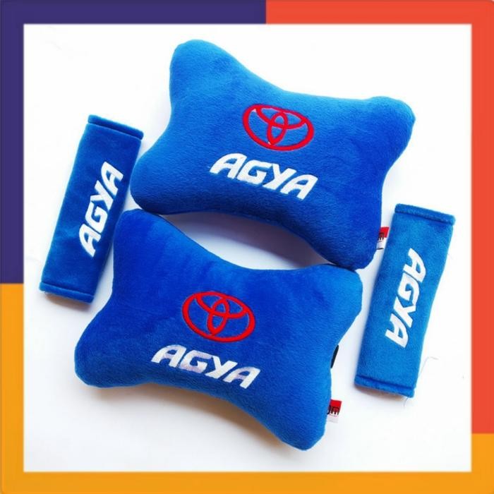 Bantal leher Mobil Rush -Bantal Mobil Sandaran kepala