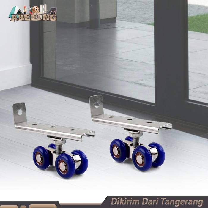 Ready Roda Pintu Sliding Geser 1 Set Roda Pintu Geser Sliding Gantung Roda Pintu Geser Atas