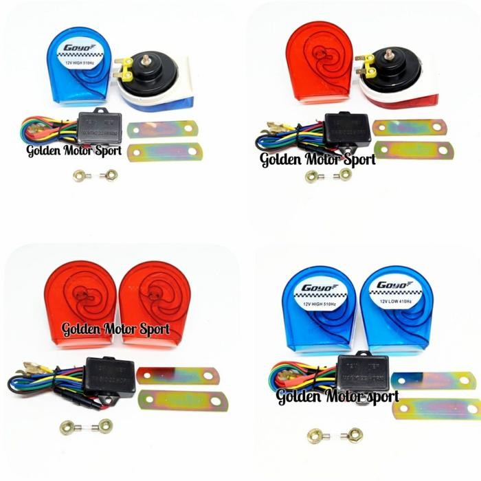 Ready Klakson Gema Echo 8 Suara Plus Relay - klakson telolet Klakson Keong