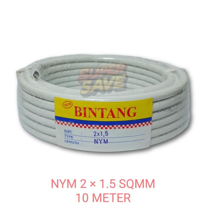 Kabel Listrik / Audio BINTANG NYM 2 x 1.5 Panjang 10 Meter