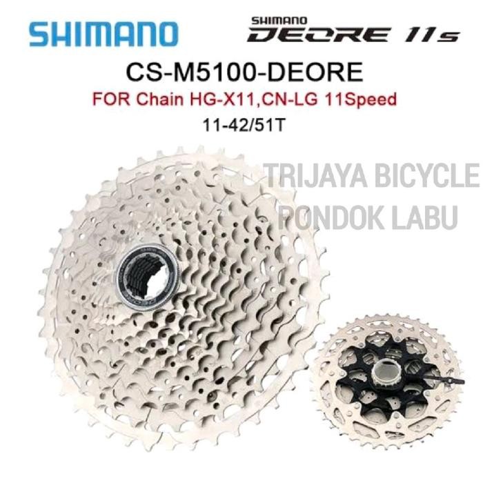 Ready Cassette Sprocket 11 Speed 11-42T Shimano DEORE CS-M5100 Original Japan With Box Shimano Deore