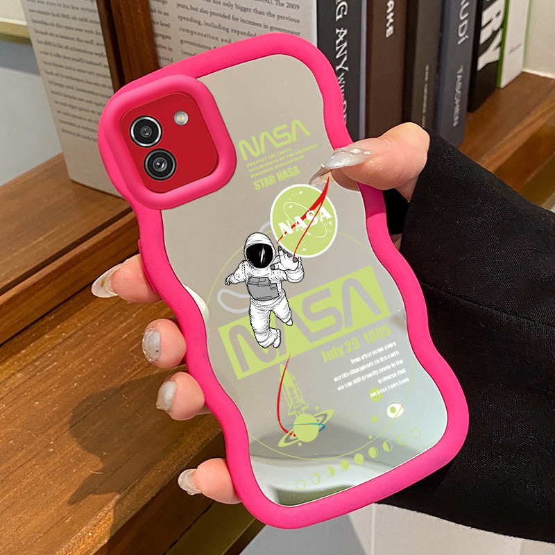 Casing HP Untuk Samsung A03 A03s A02s M02s F02s Case Astronot NASA Macaron Softcase Silikon Kasing C