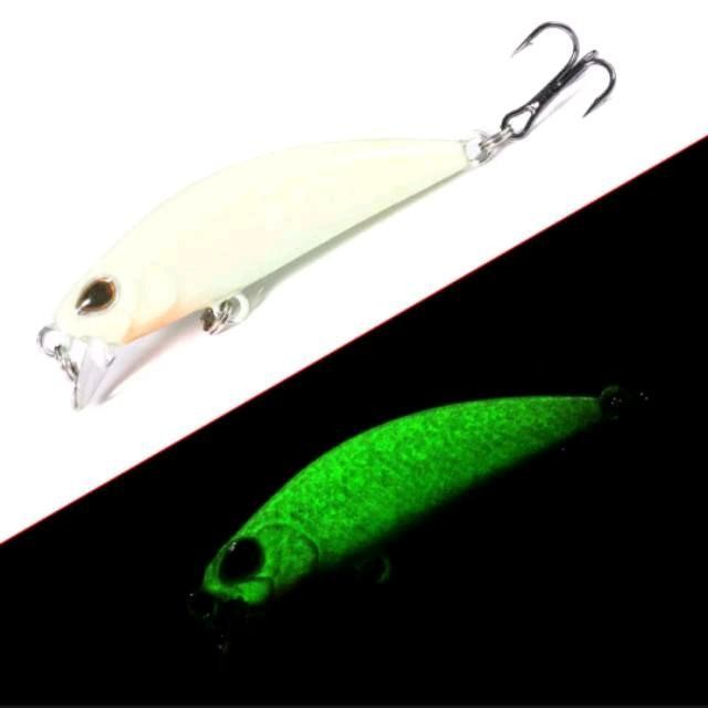 PJS UMPAN PANCING LURE MINOW ULTRALIGHT LF DW63 FULL GLOW IN DARK 5cm/5gr