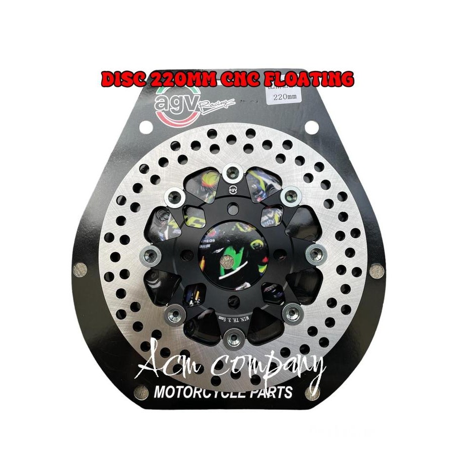 Unik Agv Ori Disc Piringan Cakram 220Mm Floating Vario160-Cbs Beat Scoopy Genio Vario110/125/150 Old