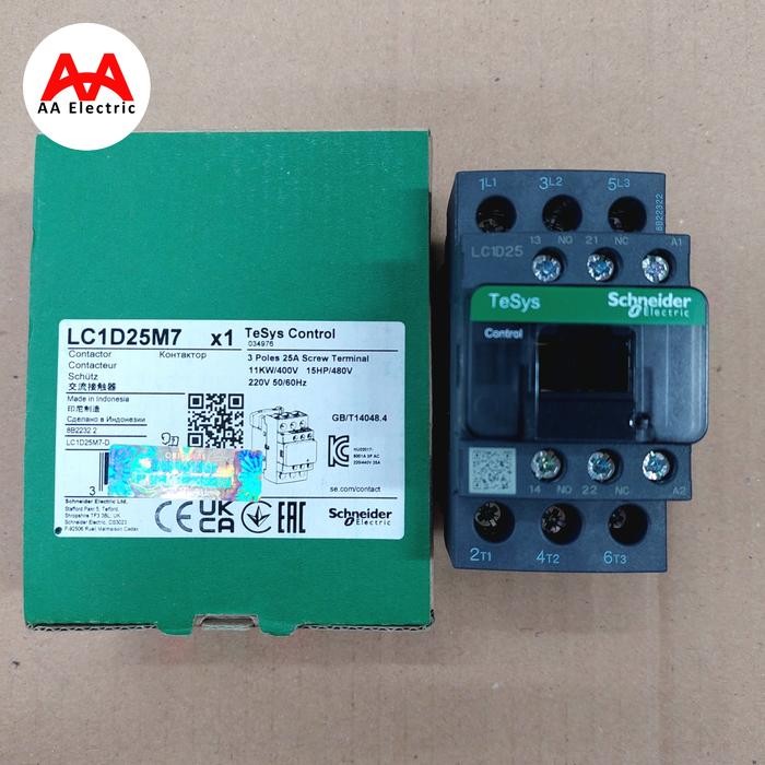 Kontaktor LC1D25 / Contactor LC1D25 Koil AC Schneider