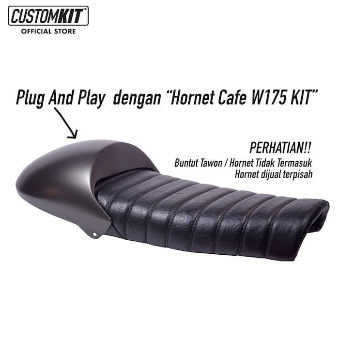 Jok Cafe Racer Motif Garis Kawasaki W 175 - Customkit