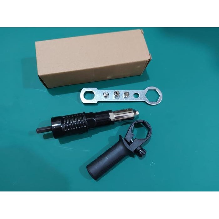 Promo Adapter Rivet Premium Body Metal Riveter Bor Cordless Tang Ripet Gun Sale