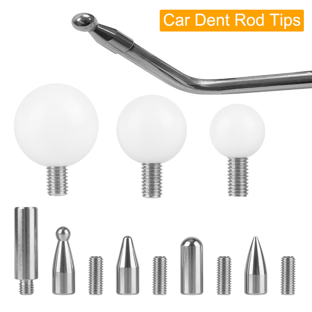 Car Dent Rod Tips Autobody Dent Removal Kit Paintless Dent Removal Hook Tips