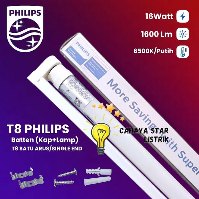 Lampu Philips TL LED SET Ecofit 16Watt +Rumah Lampu