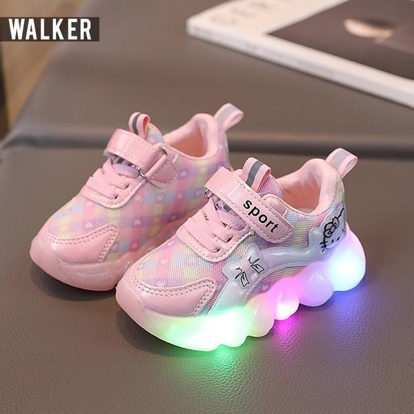 Lkm457 Sepatu Sport Anak Perempuan Casual Bayi Dengan Lampu Led Sekolah [1Kg 3Pc] Halomoms