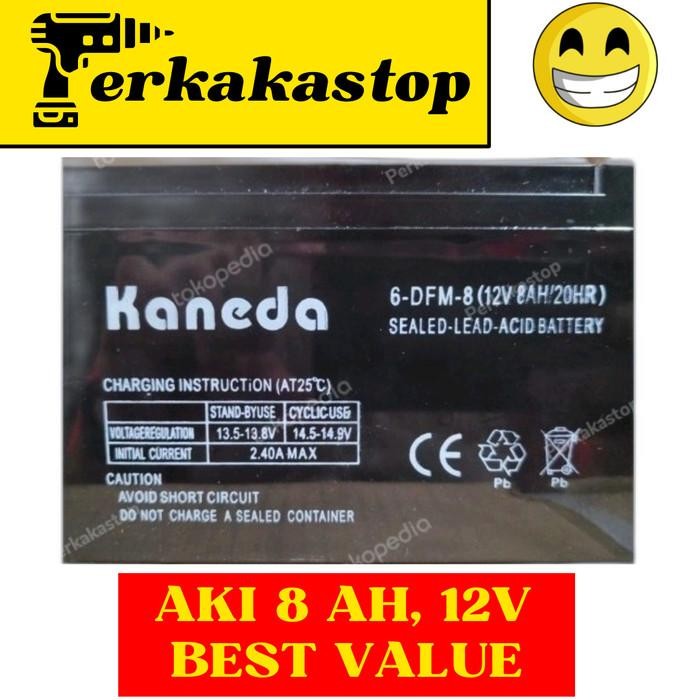 Aki Baterai UPS 12V 8AH / Aki UPS 8 amper KANEDA