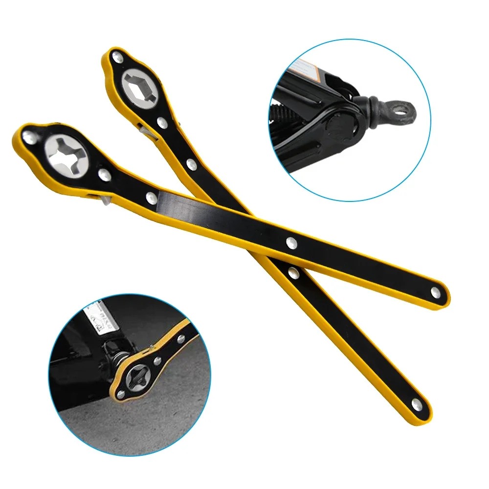 Auto Labor Saving Jack Ratchet Wrench Tire Jack Removal Wrench Cross car Labor Saving Wrench Rocker 