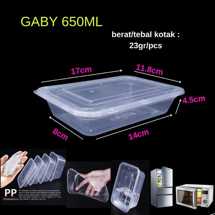 DJJ ENVI Thinwall 500ml 650ml 750ml 1000ml bening
