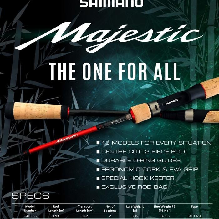 Ready Joran Shimano majestic S66L2