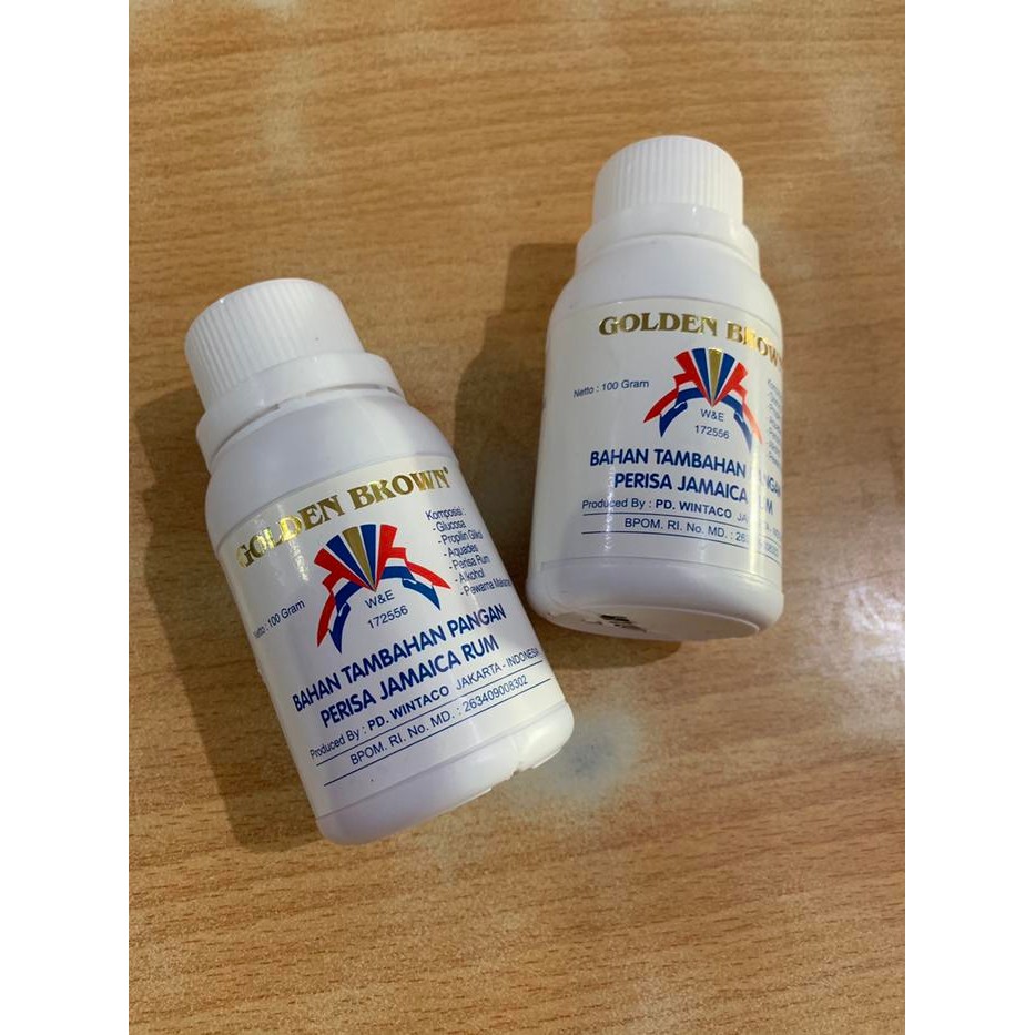 instanChatsaja- Golden Brown Rum Jamaica 100 Gr Botol / Rhum Perisa