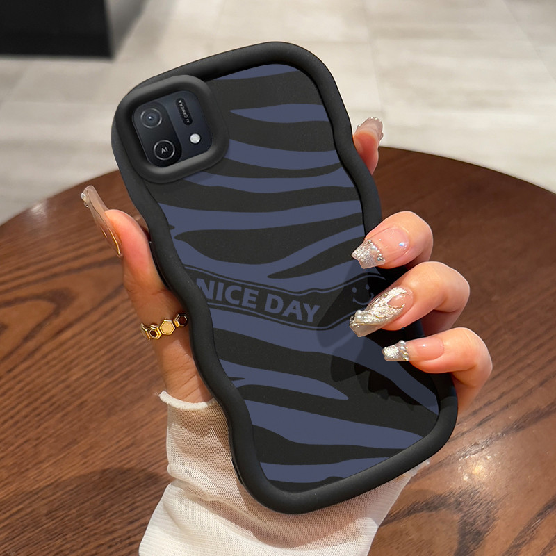 Casing Untuk OPPO A16K A16E Case Casing Tatu Zebra pola HP Cesing lunak Silikon Softcase Macaron Kas