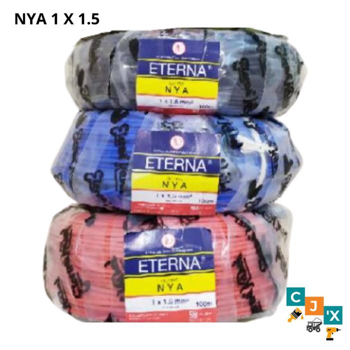 Kabel Eterna Nya 1 X 1.5 100 Meter / Kabel Eterna Nya 1X1.5 Rol