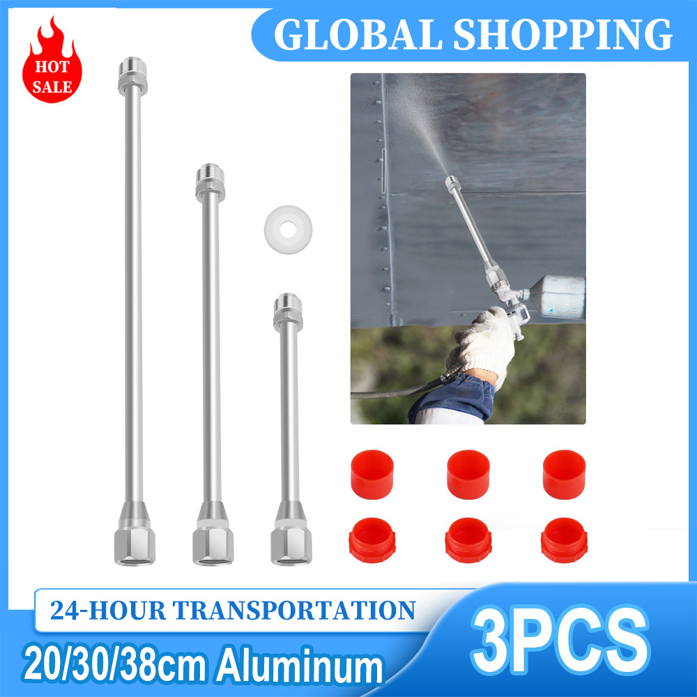 3Pcs Airless Paint Sprayer Tip Extension Pole Rod 20/30/30cm for spray Wagner Spraying Machine  For 