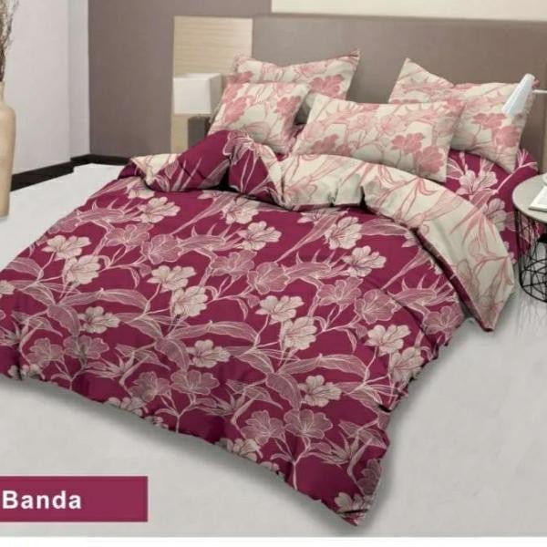 1 set bed cover rumbai lady rose king size