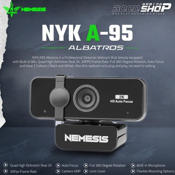 Nyk A95 / A-95 Albatros Qhd With 2K Resolution - Webcam Terlaris