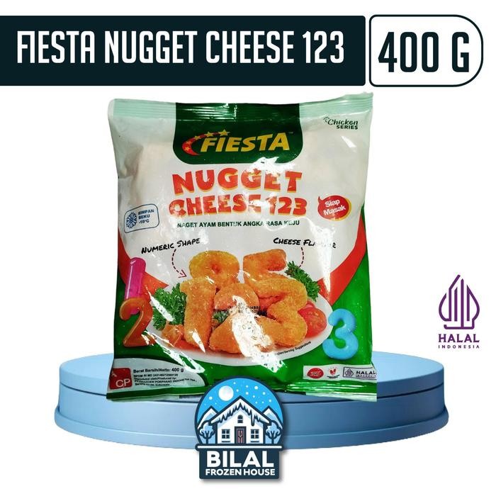 SerbaDaging- Fiesta Nugget Cheese 123 500Gr - Nugget Ayam Rasa Keju