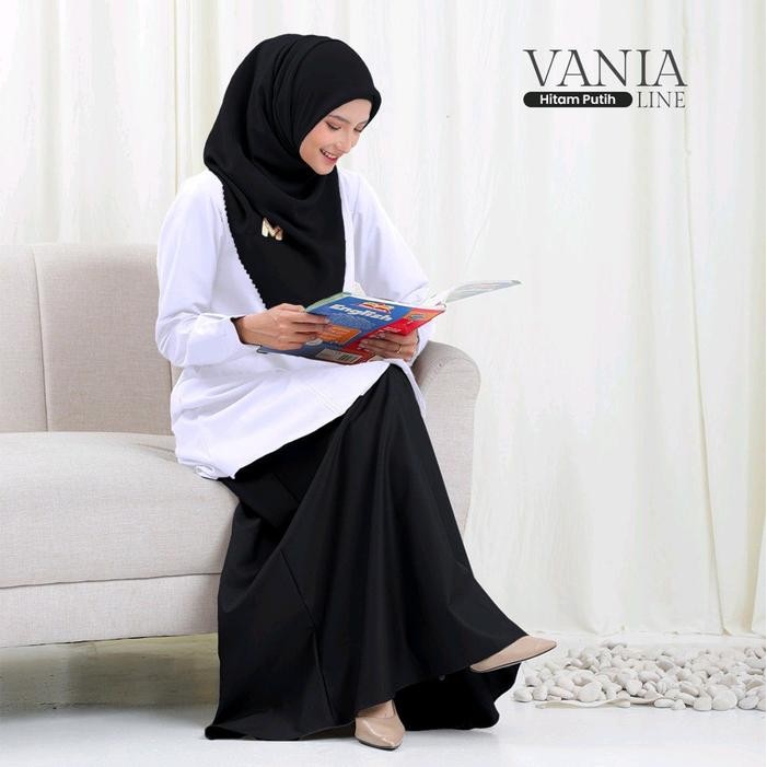 DISKON Seragam Dinas Wanita Seragam PNS Seragam Pemda Hitam Putih Wanita Gamis READY STOCK