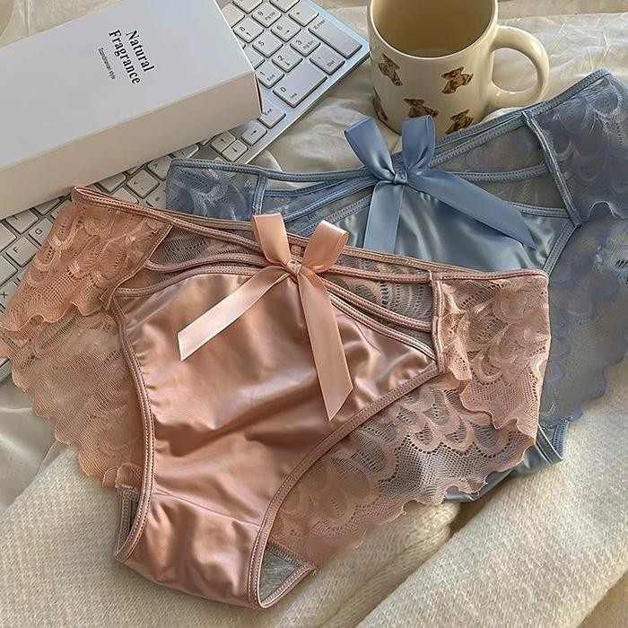 SEXY MYLADY2025 model baru Celana dalam wanita sexy leopard bahan tulle tipis CD cewek lingerie