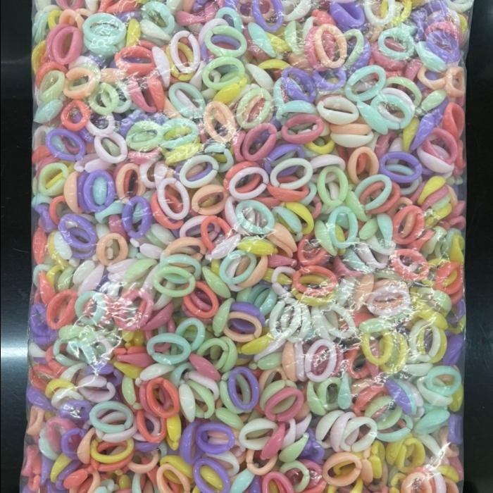 SALE 450gram Manik / Mote Rantai Kait Plastik Tali Masker