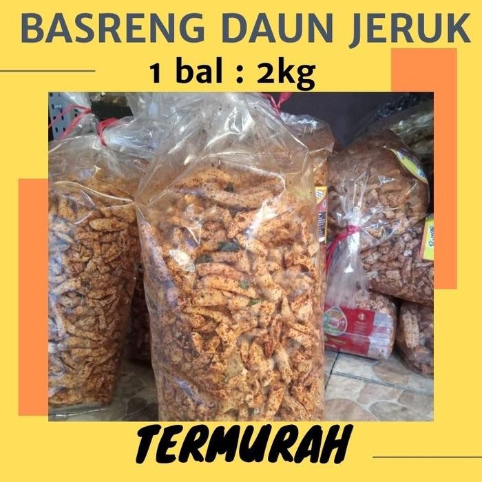 Basreng Daun Jeruk Pedas 1 Bal Basreng Pedas Termurah