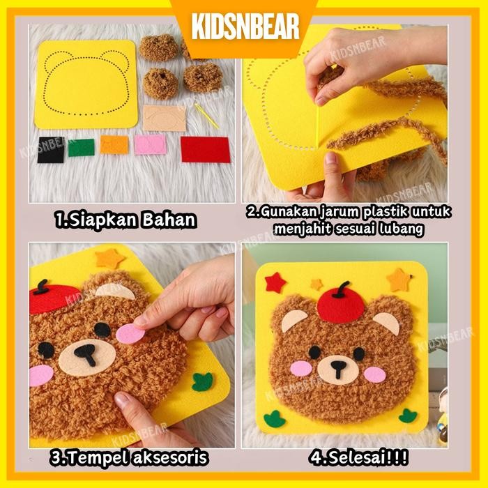 ffy3- Crafting Kit - Diy Anak Perempuan - Diy Craft Kit - Diy Merajut Sulam - Kerajinan
