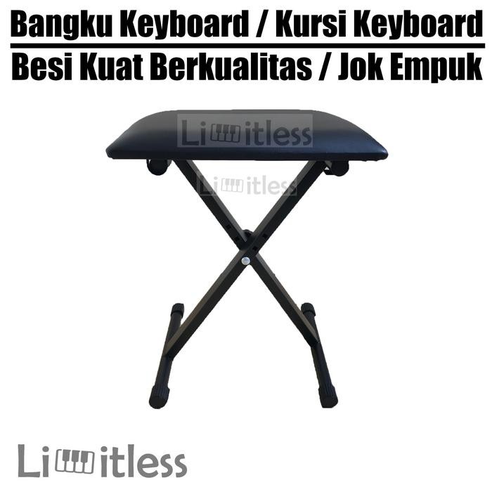 q1k9- Bangku Keyboard / Piano Chair Import Kursi Keyboard Paladin Sk16 Sk-16