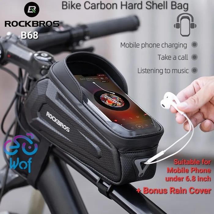 Wimcycle United - Tas Sepeda Rockbros B68 Hardshell, Mtb, Road Bike, Bag Frame B68