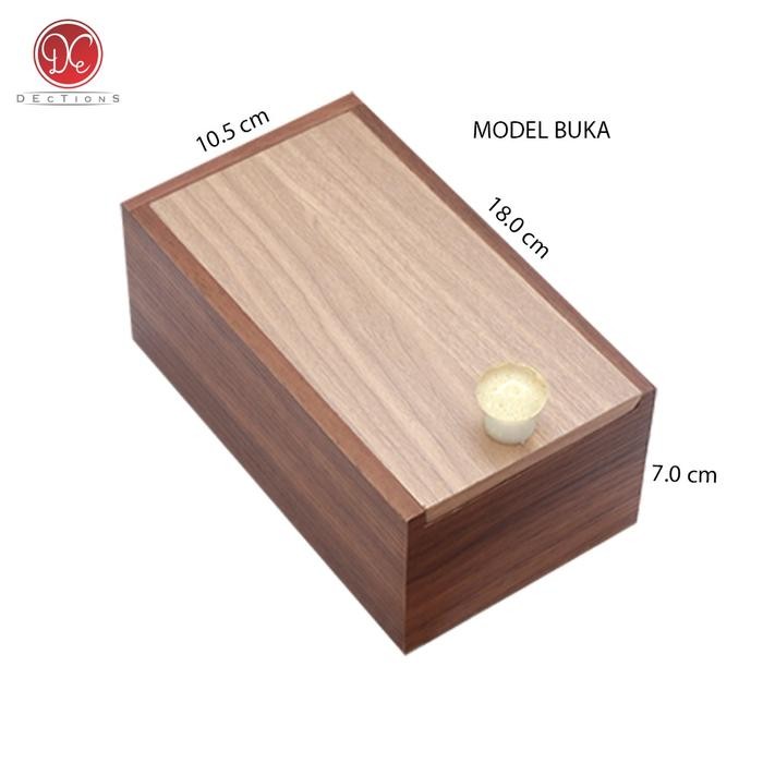 Dections Kotak Uang Mahar Seserahan Kayu - Kotak Perhiasan Minimalis