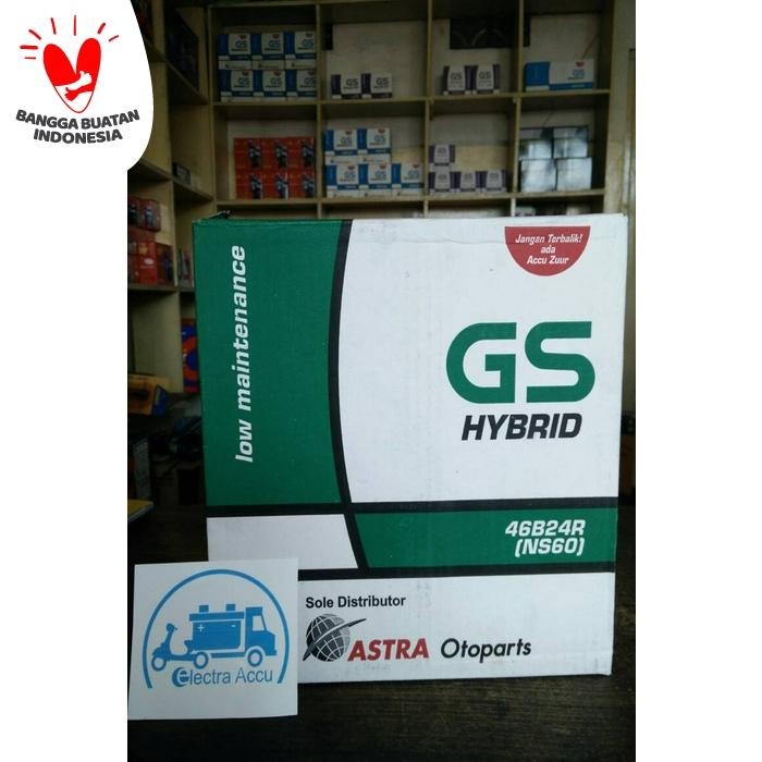 Aki Mobil Toyota Avanza Gs Astra Hybrid Ns60 Aki Basah