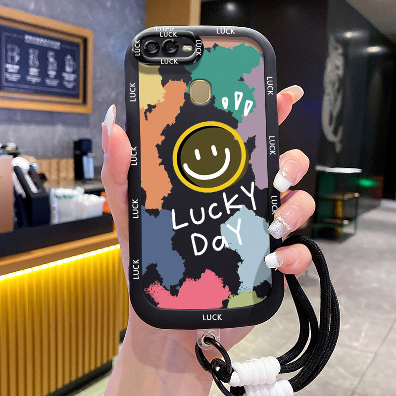 Casing Hp untuk OPPO A7 A5s A12 A12s A11K Case Casing HP Softcase silikon hitam yang dipersonalisasi