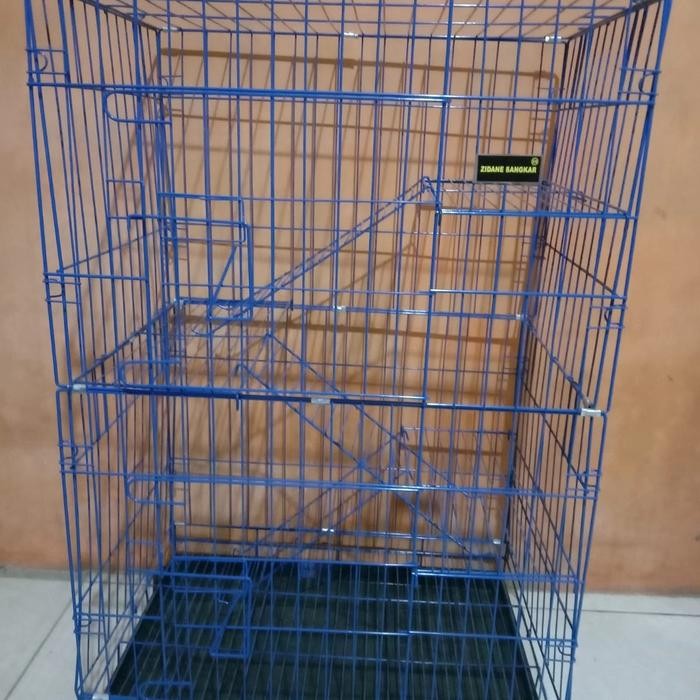KANDANG KUCING LIPAT TINGKAT 3/KANDANG BESI LIPAT/KANDANG KUCING