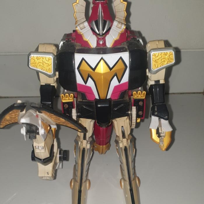 HOT SALE POWER RANGERS DINO THUNDER / ABARANGER - DX KILLER OH / DINO STEGAZORD BANDAI US JUNK