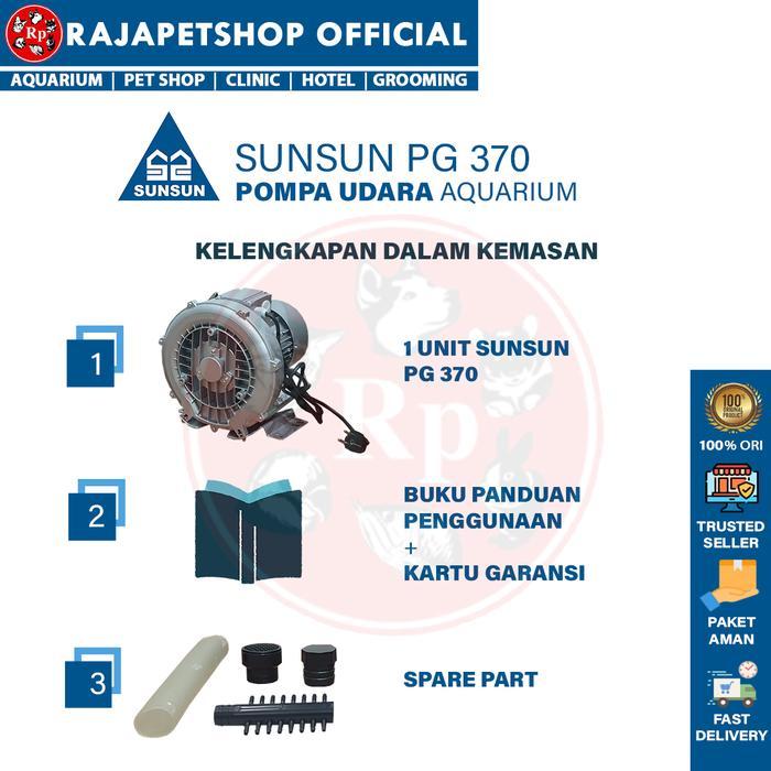 Langsung Checkout ( POMPA UDARA ) SUNSUN PG 370 ROOT RING BLOWER POMPA UDARA KOLAM IKAN TAMBAK