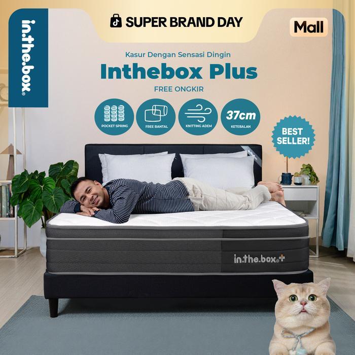 Kasur Spring Bed Extra Cool Fabric IN THE BOX PLUS - FREE Bantal