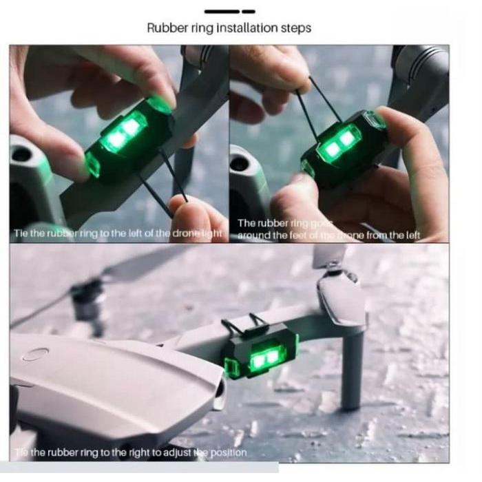 Lampu LED Kedip Pesawat RGB Strobo 7 Warna USB Mobil Sepeda Motor Flas