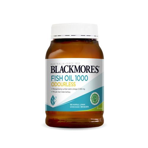 BLACKMORES ODOURLESS FISH OIL 1000 MG 180 KAPSUL/EPA/DHA