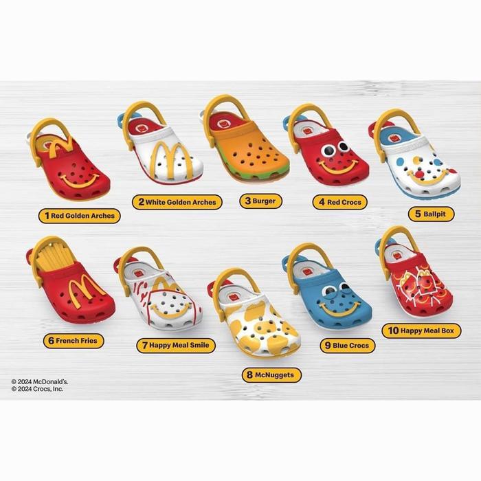 happy meal Crocs mcdonalds gantungan tas sandal McD