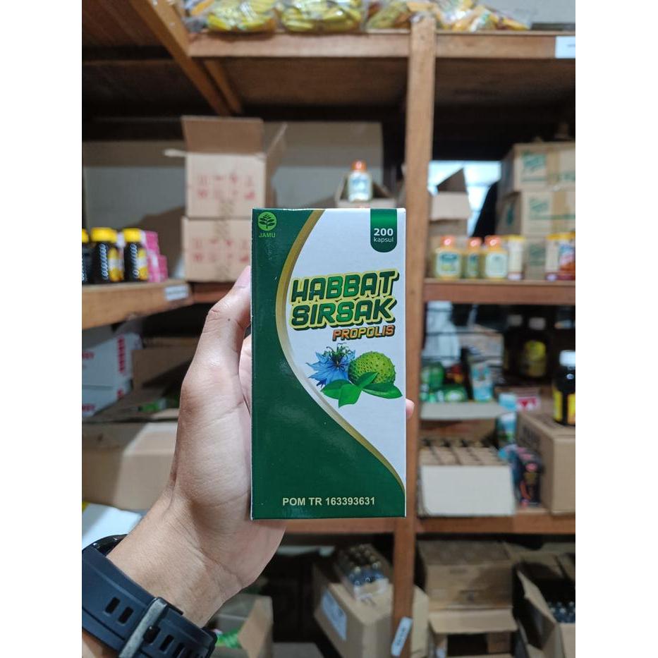 Terlaris Kapsul Habbat Sirsak Propolis 200 Kapsul Original Habbatussauda Sirsak Propolis