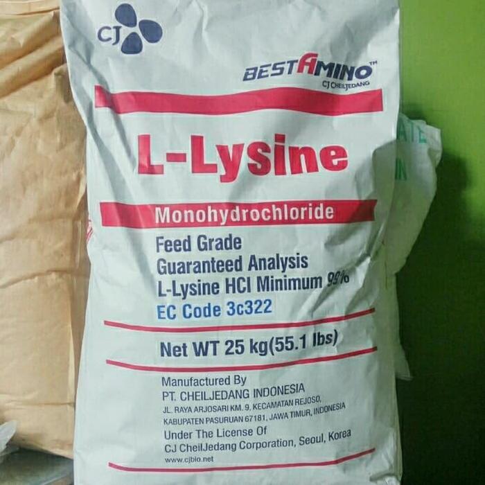 Best Lysine / Asam amino hewan / L-Lysine 25 kg